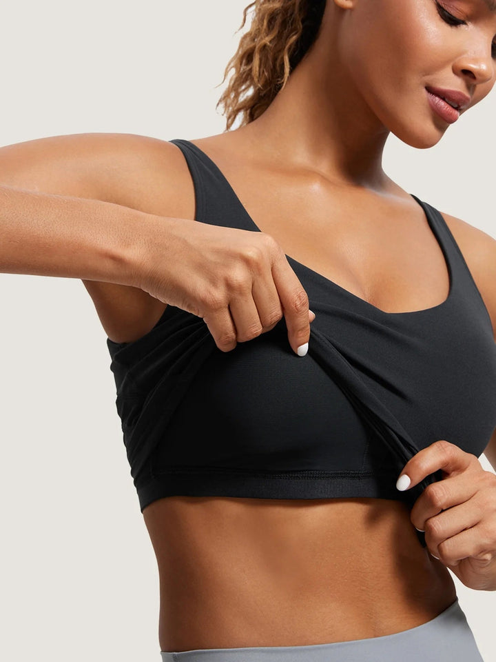Camisole courte maternité et allaitement Natrelax Noir Momanda Mlle et Coco