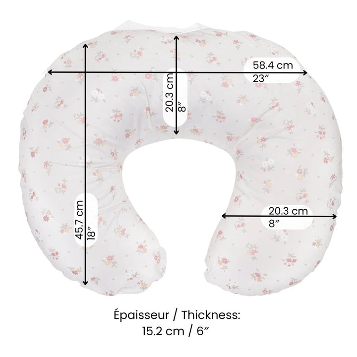 Coussin allaitement motif fleurs de perlimpinpin par Mlle &amp; Coco