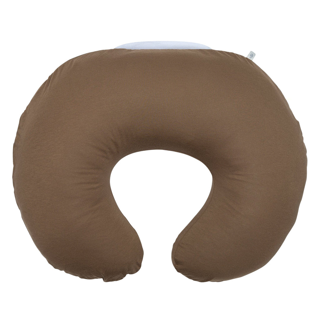 Coussin d'allaitement brun moka Perlimpinpin Mlle et Coco