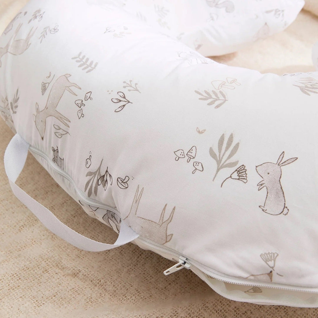 Coussin allaitement de Perlimpinpin motif Forêt