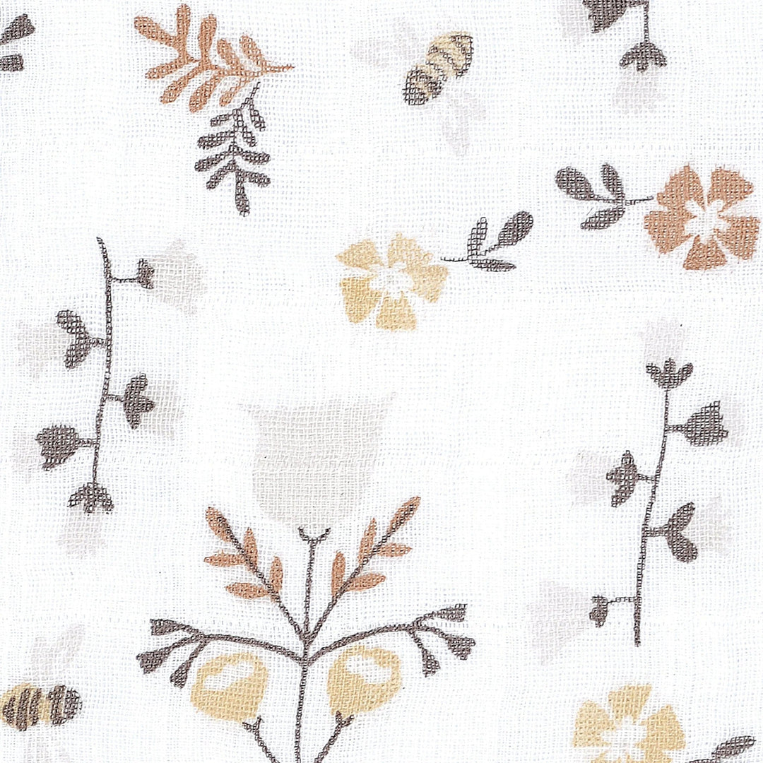 Couverture mousseline abeilles Perlim Pinpin Mlle et Coco