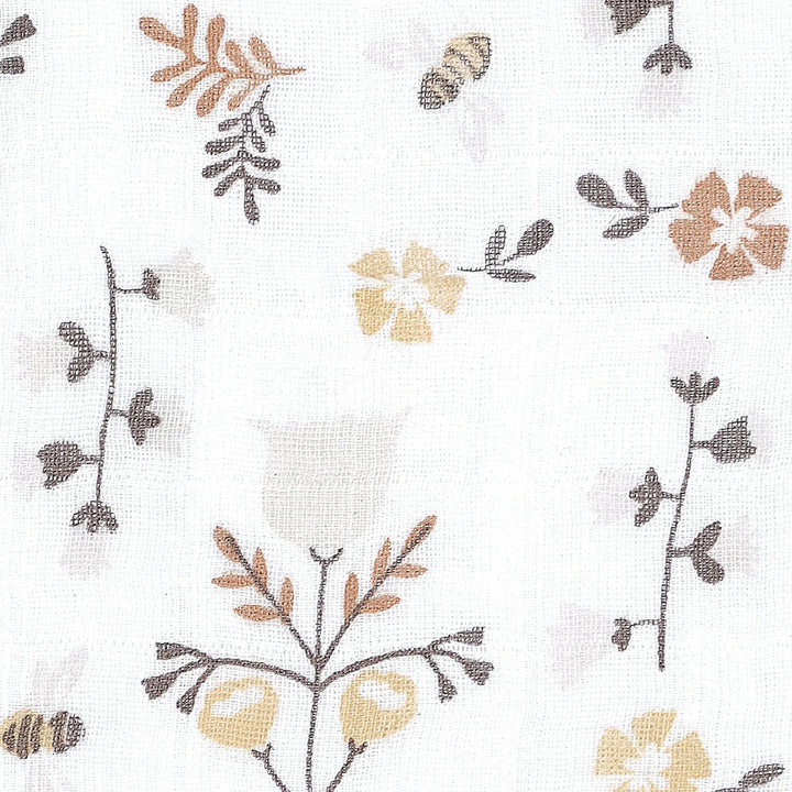 Couverture mousseline abeilles Perlim Pinpin Mlle et Coco