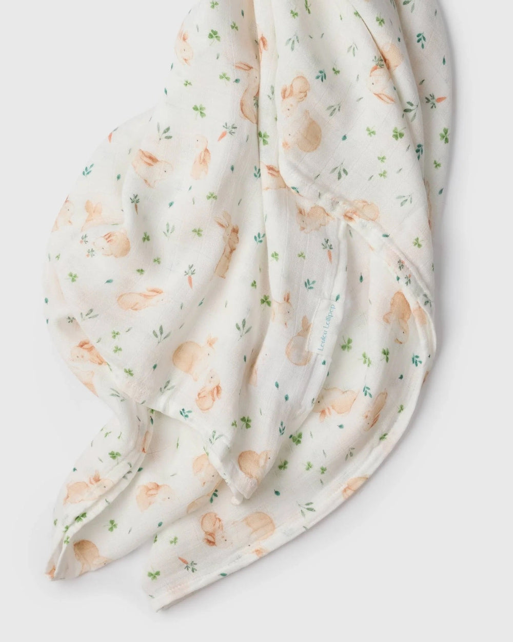 Couverture mousseline lapins Loulou Lollipop Mlle et Coco