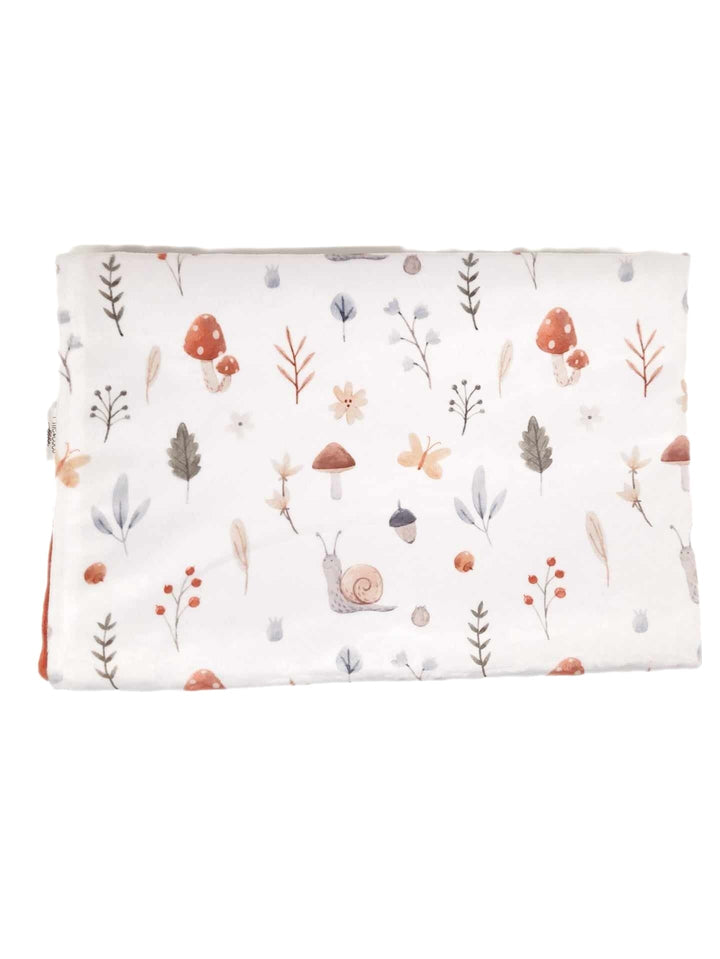 couverture minky forêt minimaliste Mlle et Coco accessoire bébé
