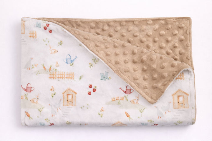 Minky blanket - Garden - Mlle et Coco