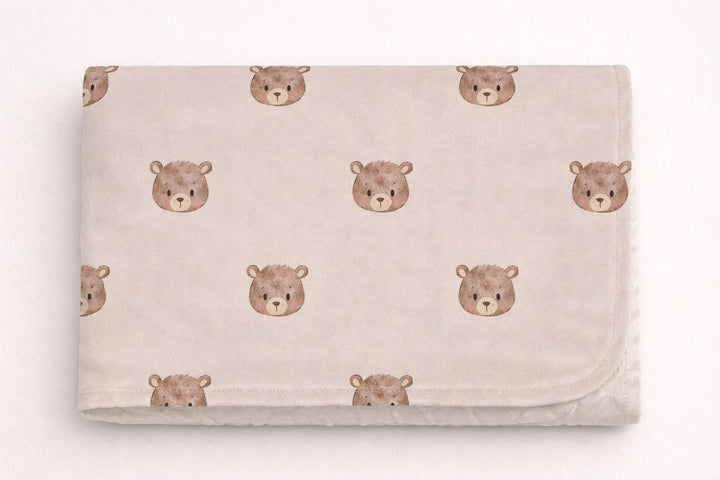 Minky blanket - Bear - Création Jade