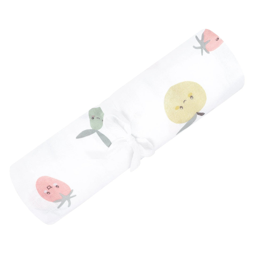 couverture mousseline fruits Perlimpinpin Mlle et Coco accessoire