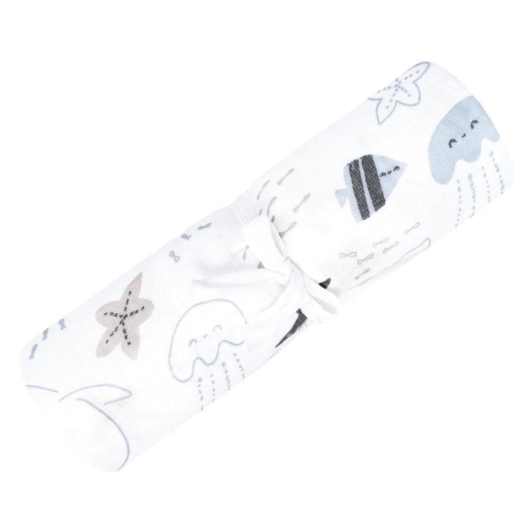 couverture mousseline Mer Perlimpinpin Mlle et Coco accessoire