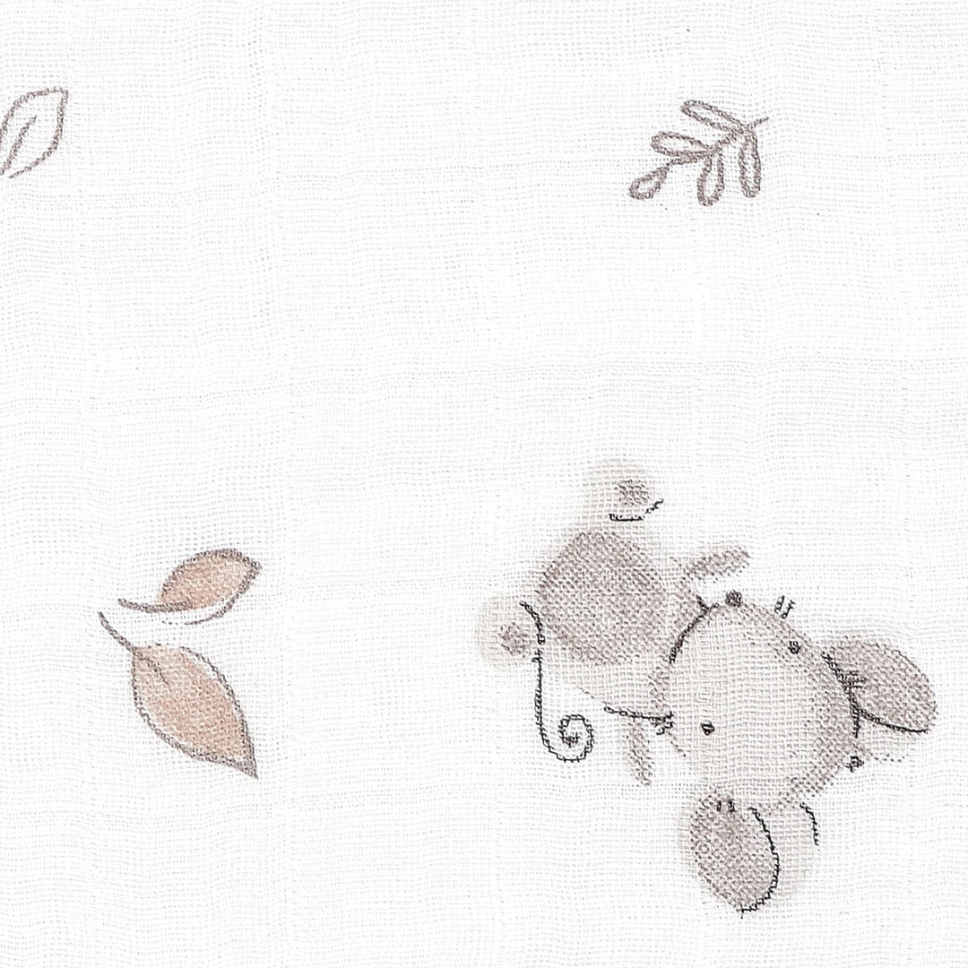 Couverture mousseline souris Perlim Pinpin Mlle et Coco