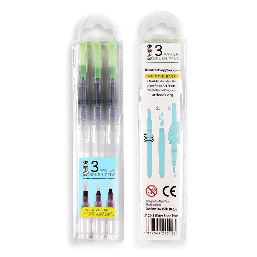 crayon réservoir eau aquarelles Bright stripes Mlle et Coco