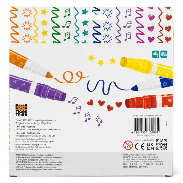 Crayon feutre tampons stamp Tiger Tribe Mlle et Coco