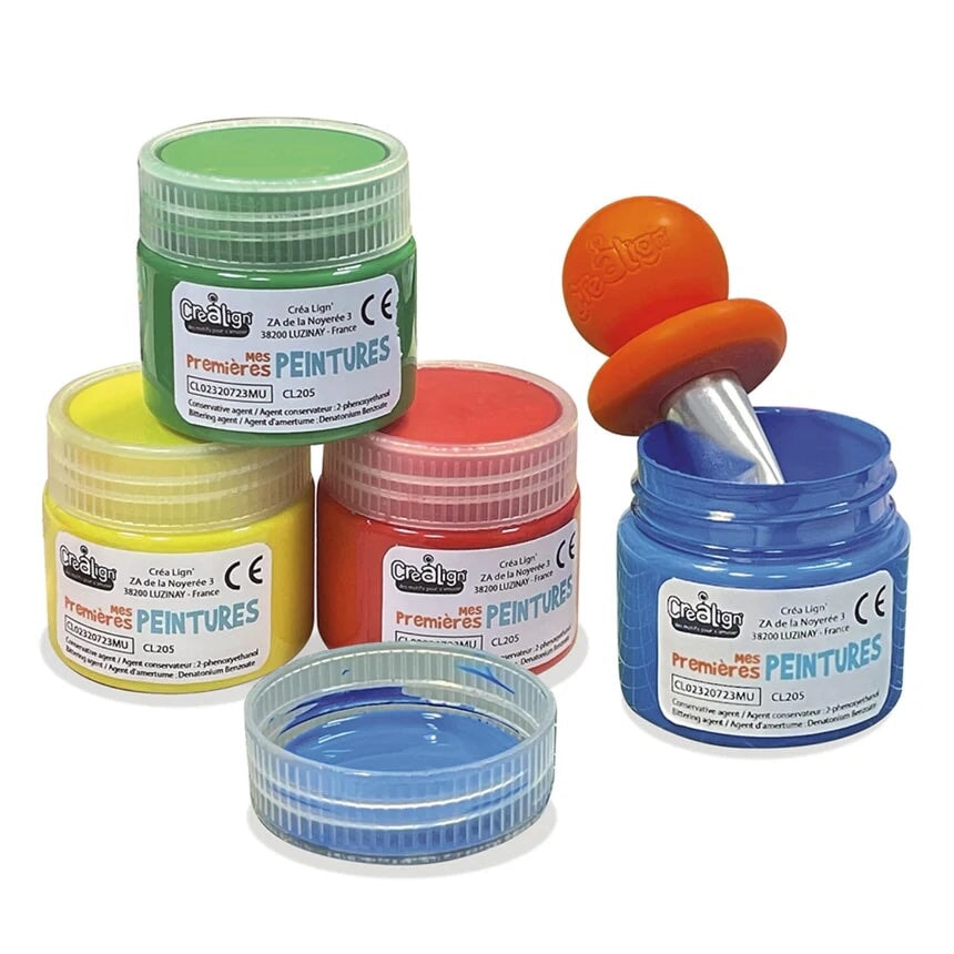Mes premières peinture lavable  Crealign Mlle et Coco