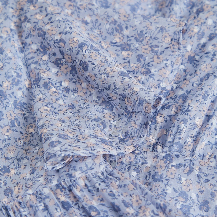 robe à volant légère fleuri bleu Creamie vêtement enfant