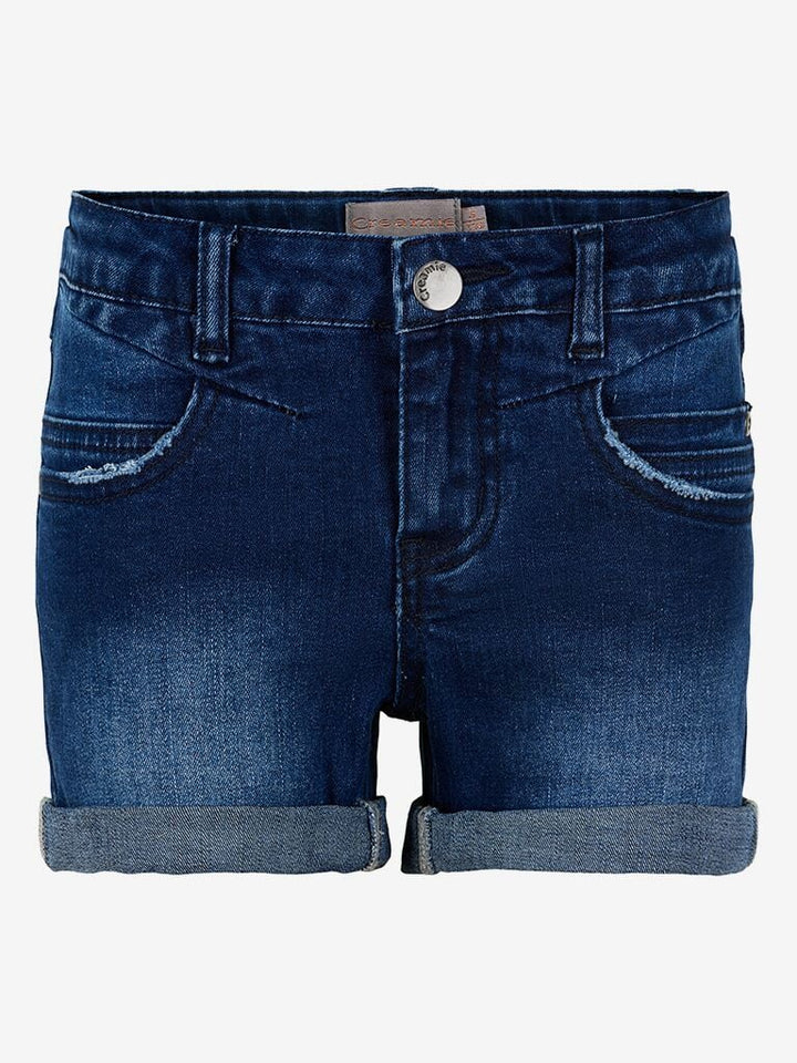 creamie short courte denim jeans enfant fille été vêtement