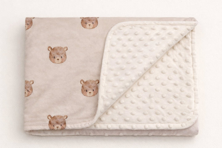 Minky blanket - Bear - Création Jade