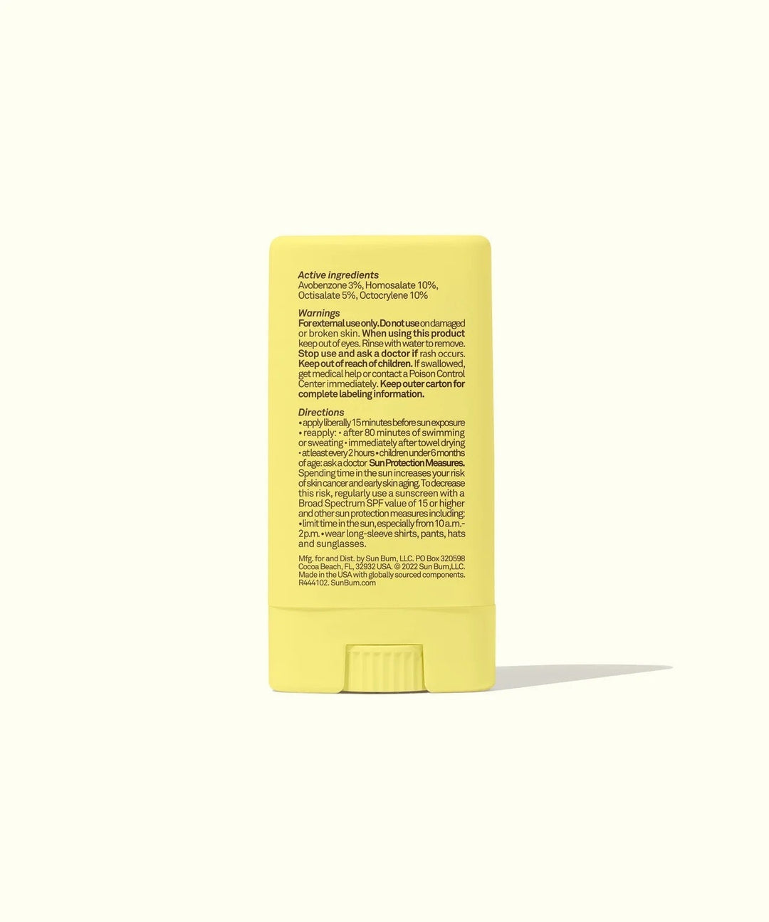 crème solaire baton visage kids 50 water resistant Sun Bum