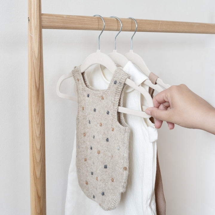 cintres velours crème 3 Sprout Mlle et Coco accessoire