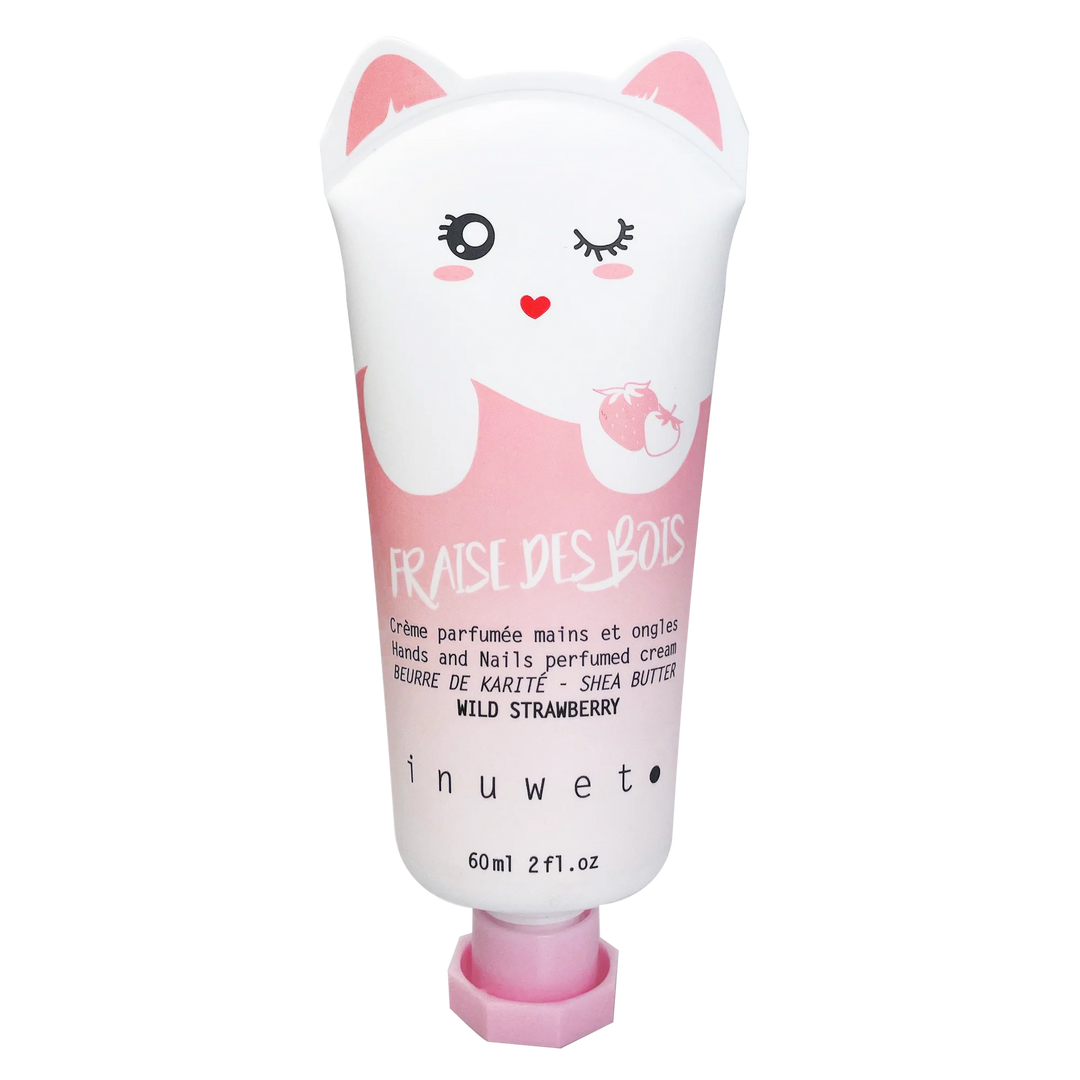 crème main beurre de karité fraise des bois vegan Inuwet