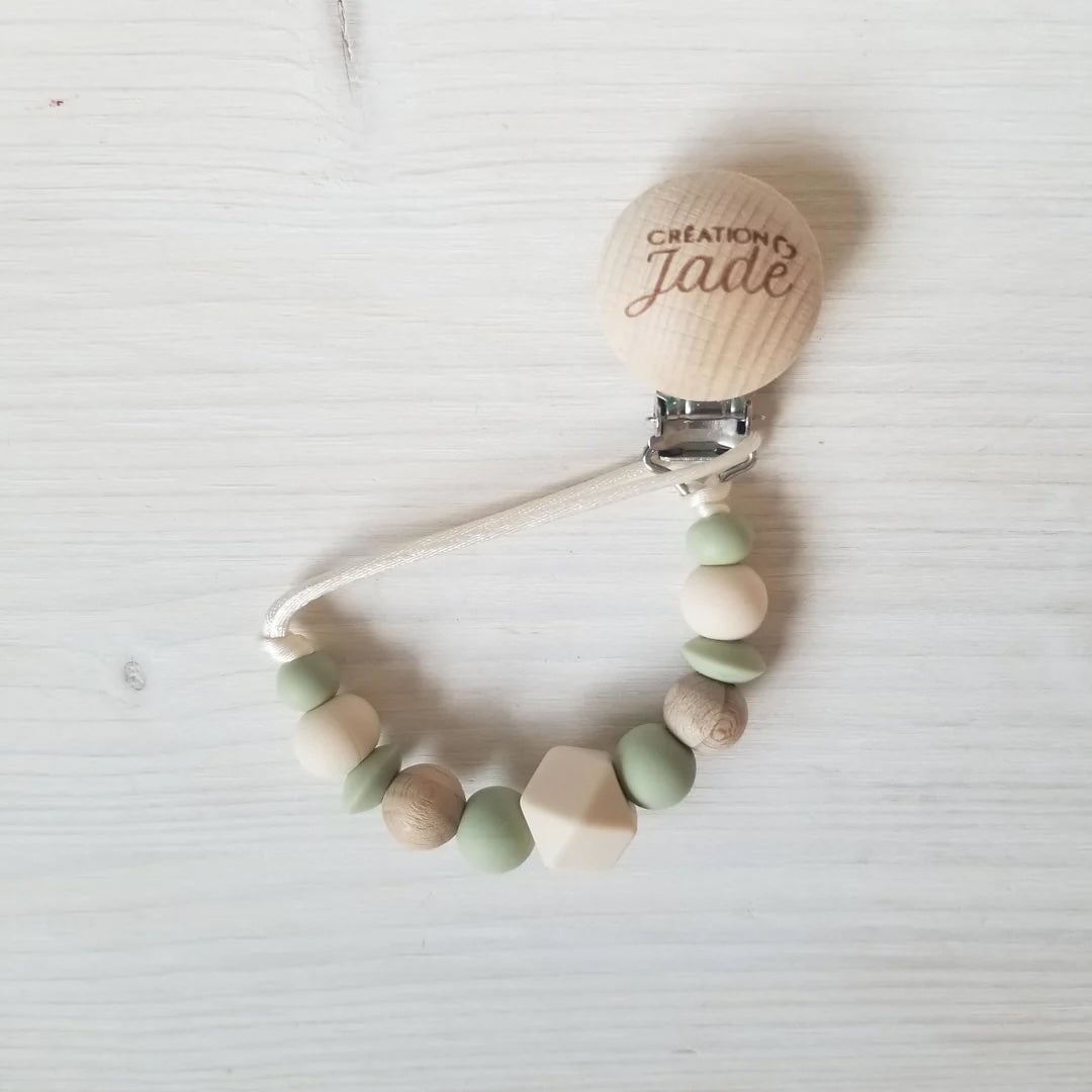 attache suce Arnaud crème sauge création Jade Mlle et Coco