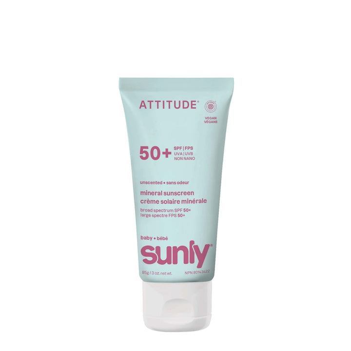 Crème solaire 50+ visage et corps bébé Attitude Mlle et Coco