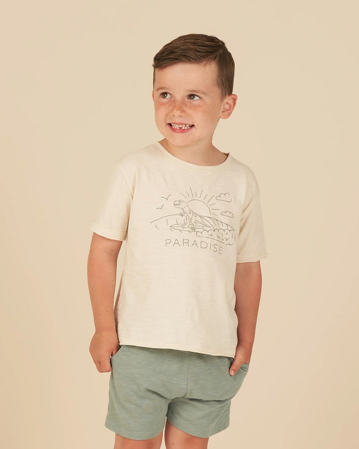 chandail manches courtes dinosaures Rylle+ Cru Mlle et Coco
