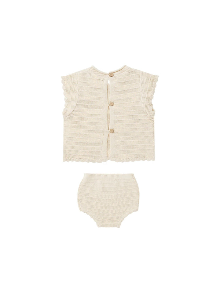 ensemble tricot naturel Rylee Cru Mlle et Coco coton