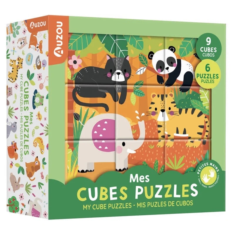mes cubes puzzles animaux mignons jeu enfant panda ours