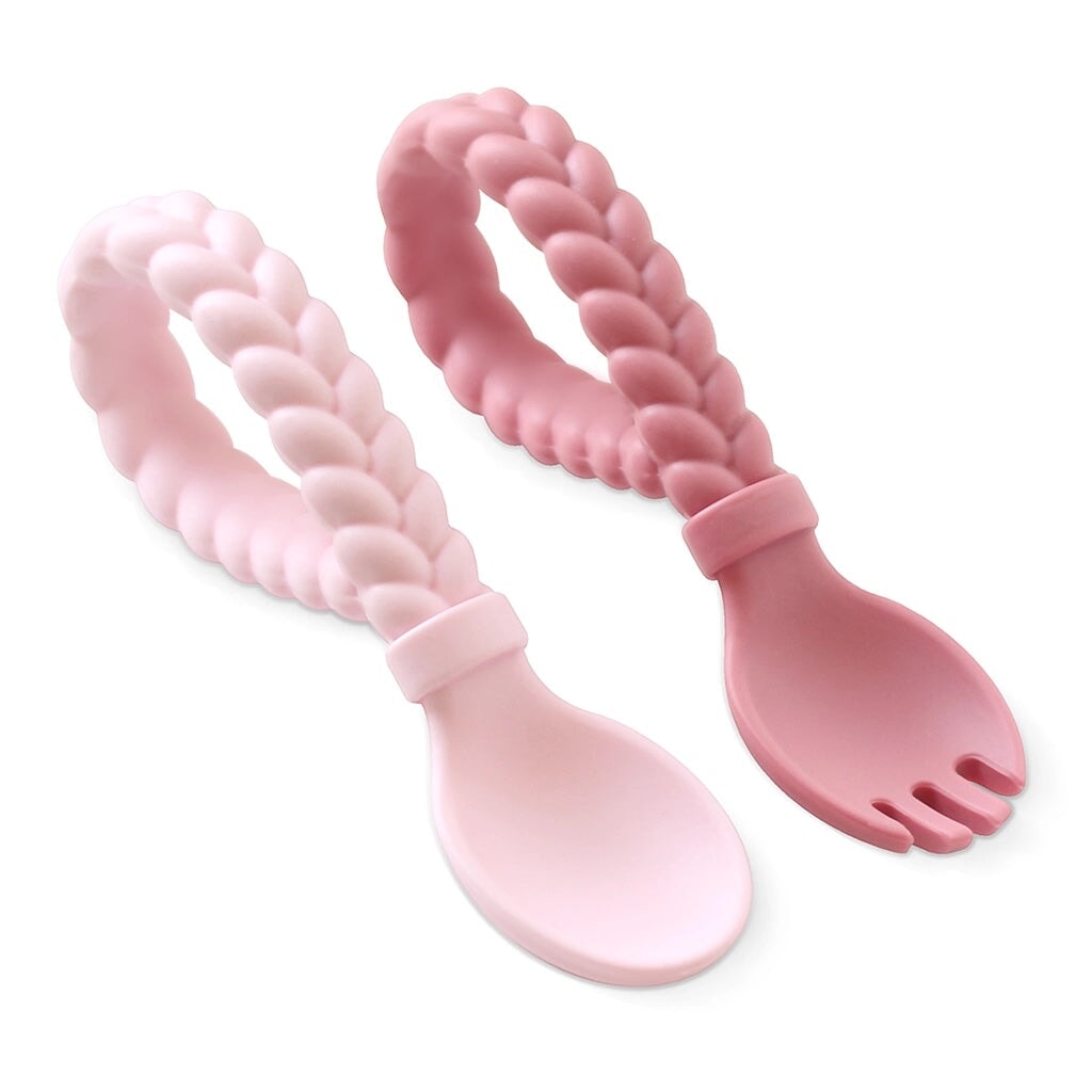 ensemble silicone ustensile cuillère fourchette Itzy Ritzy