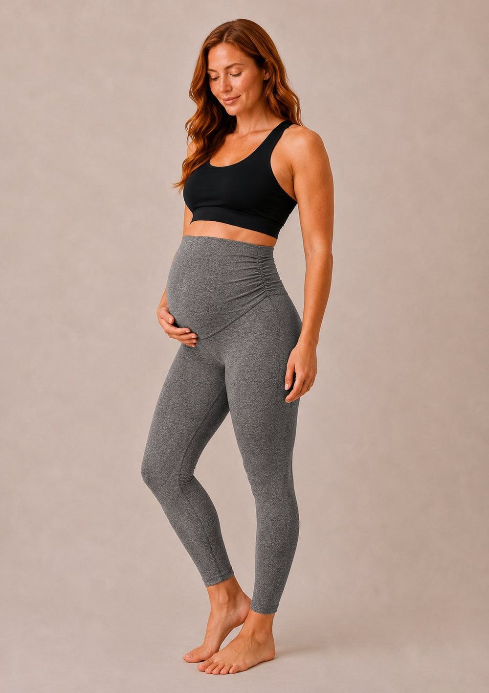 legging bloom maternite cynthya gris Mlle et Coco