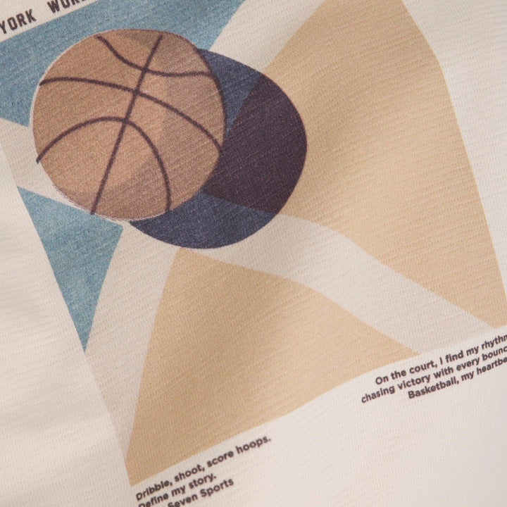 chandail basketball daily seven sable manches courtes Mlle et Coco