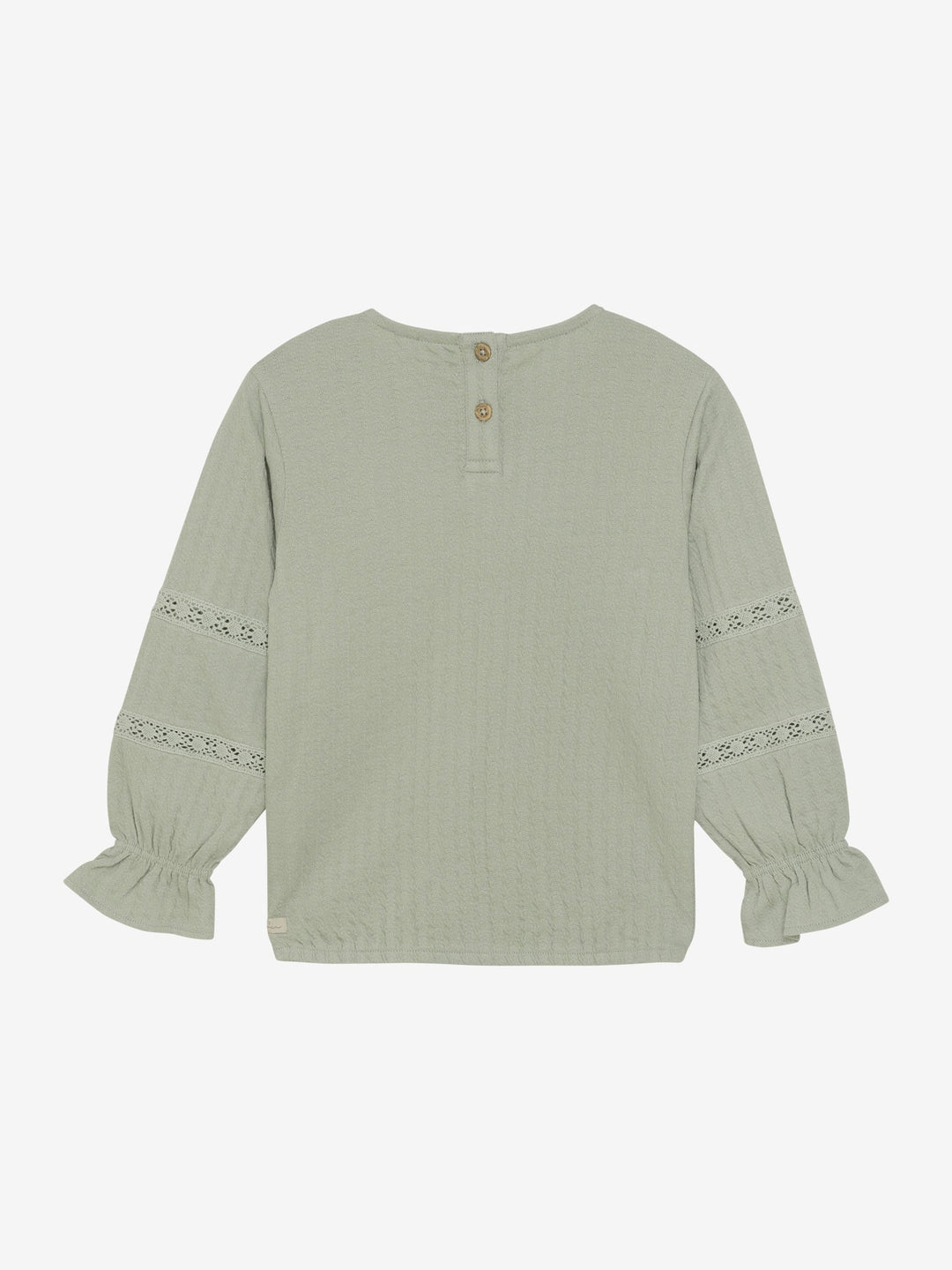 Chandail manches longues en dentelle vert menthe Daily Seven Mlle et Coco