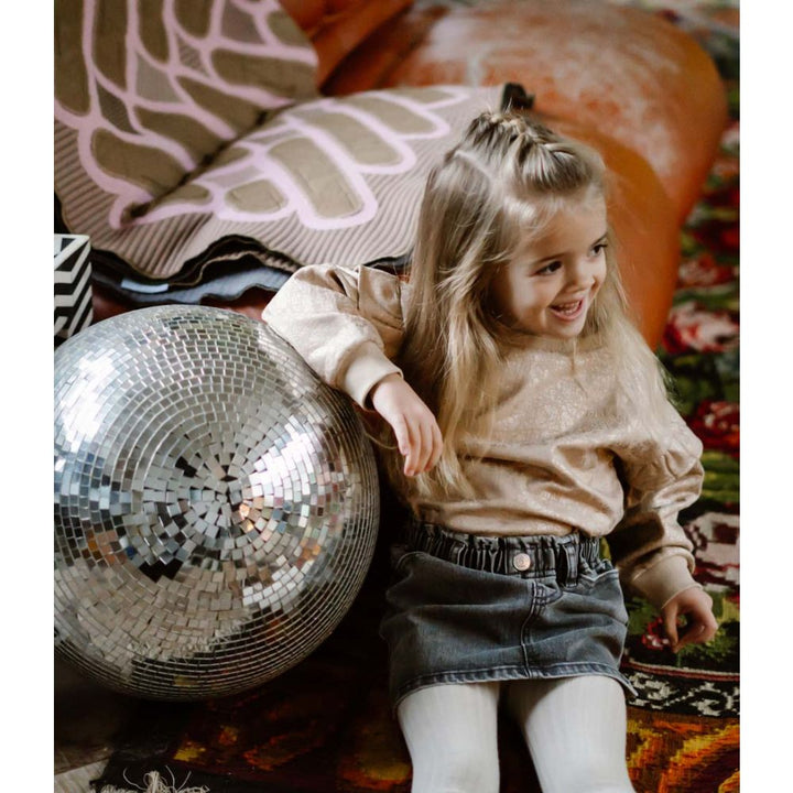 Jupe en denim gris délavé Daily 7 Mlle et Coco