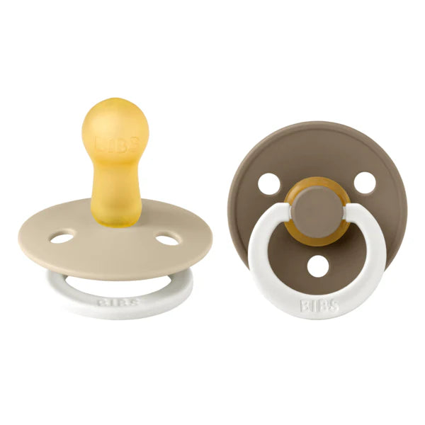 Suce Pacifier (Paquet de 2) - Vanille et Chêne Foncé (dark oak) phosphorescent - Bibs Accessoires bébés Bibs 