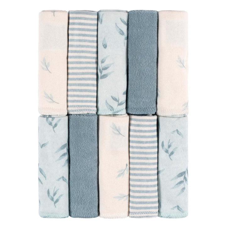 ensemble débarbouillettes bleu Just born accessoire bebe Mlle Coco