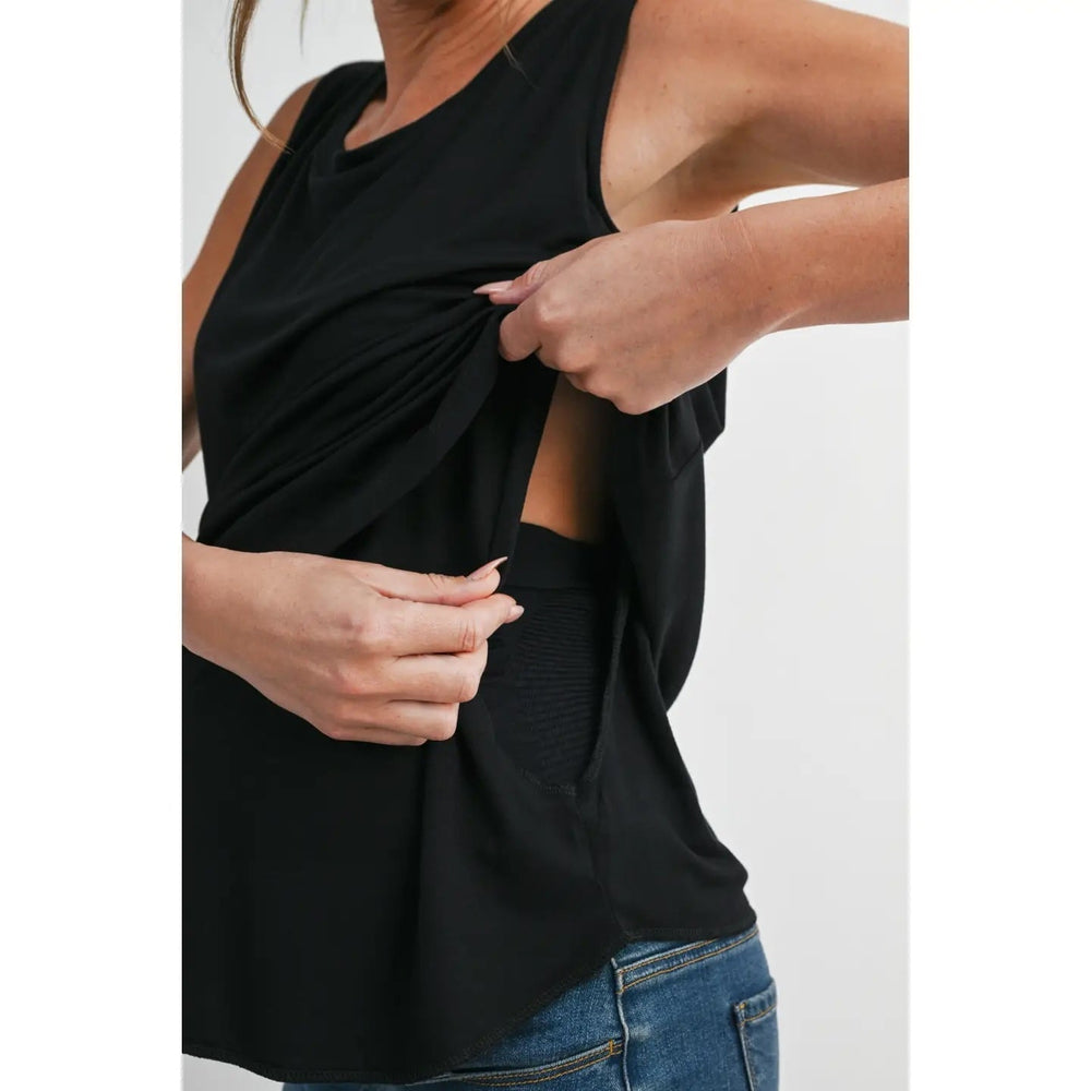 camisole débardeur maternité noir Hello Miz Mlle et Coco