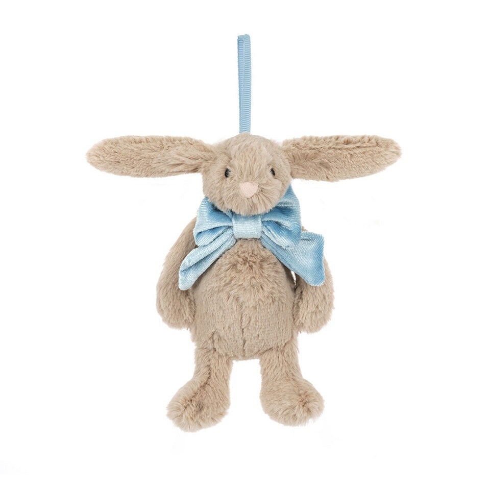 Décoration arbre de Noel lapin beige Jellycat Mlle et Coco