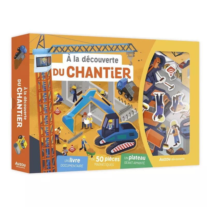 À la découverte du chantier coffret auzou jeu enfant apprentissage