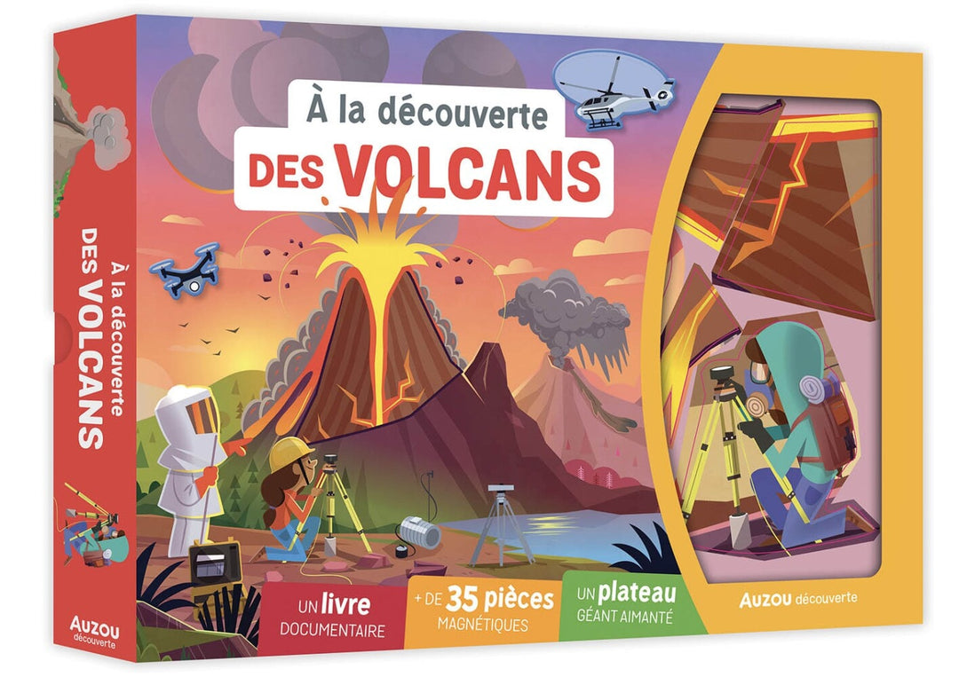 Coffret À la découverte des volcans Auzou Mlle et Coco
