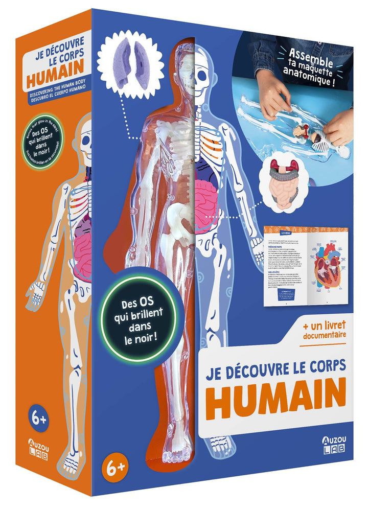 Coffret Je découvre le corps humain Auzou éditions Mlle et Coco