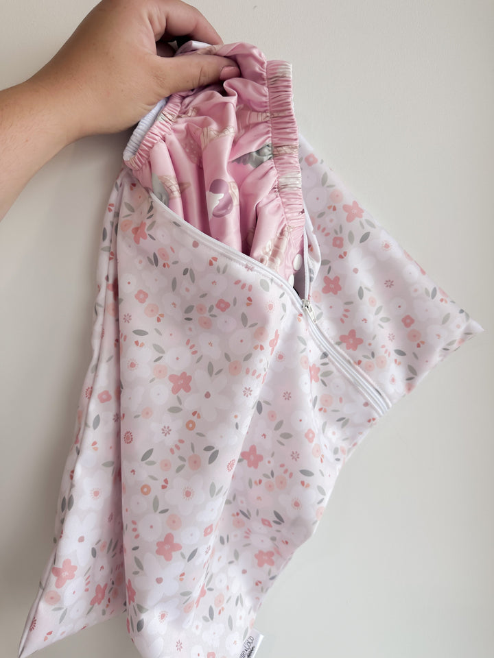 sac transport Délicatesse floral blush Mlle et Coco résistant eau