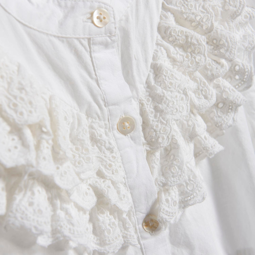Blouse manches longues - Blanc - En Fant Vêtements (échantillons) En Fant 