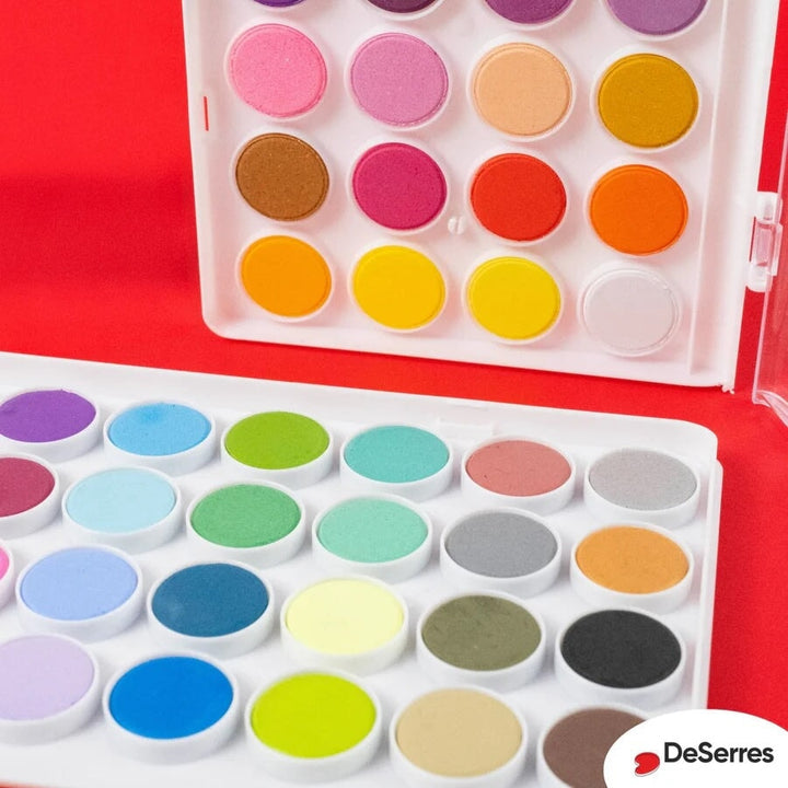 Ensemble peinture aquarelle 36 couleurs DeSerres Mlle et Coco