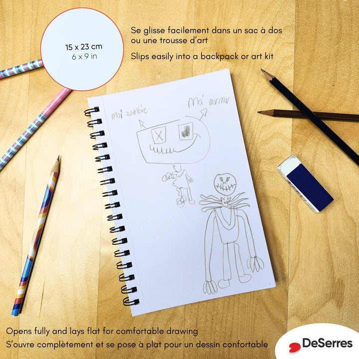 Mon petit cahier de croquis pour enfant DeSerres Mlle et Coco