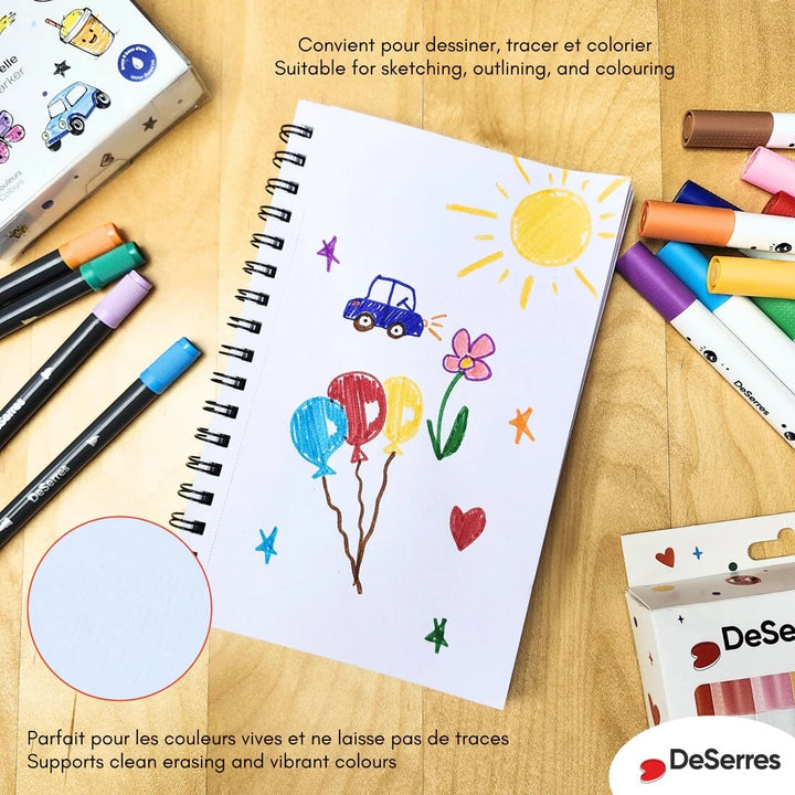 Mon petit cahier de croquis pour enfant DeSerres Mlle et Coco
