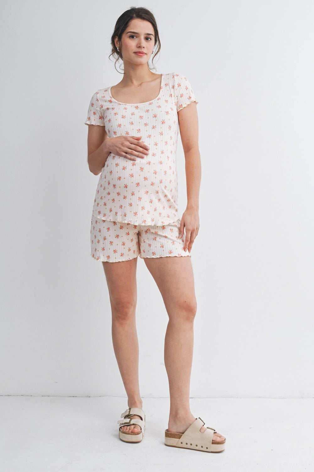 ensemble floral maternité détente Hello Miz Mlle et Coco