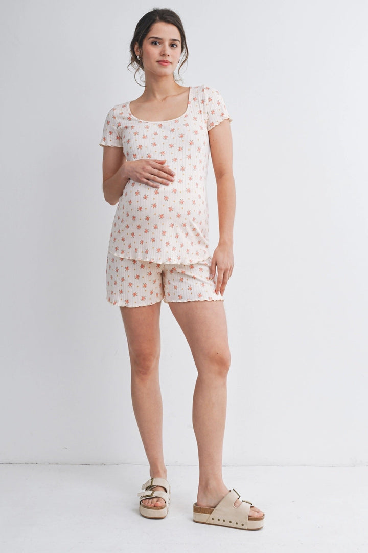 ensemble floral maternité détente Hello Miz Mlle et Coco