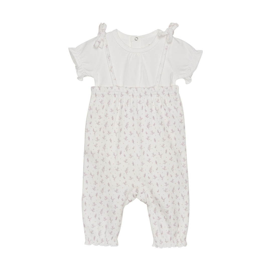 ensemble deux pièces jumper floral mauve cache-couches blanc fixoni