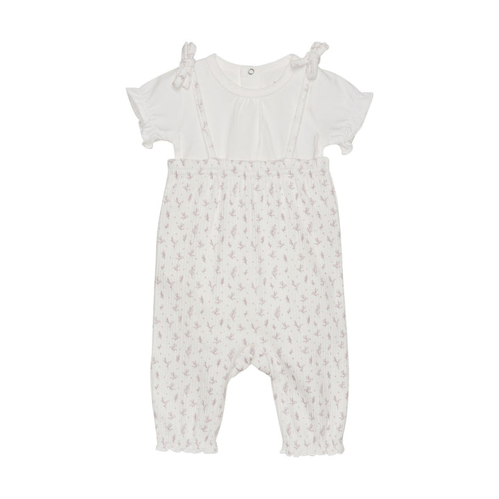 ensemble deux pièces jumper floral mauve cache-couches blanc fixoni
