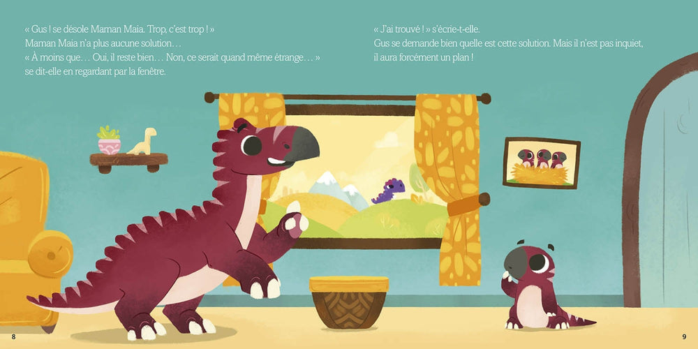 livre Gus ne veut pas de dino-sitter! Auzou 