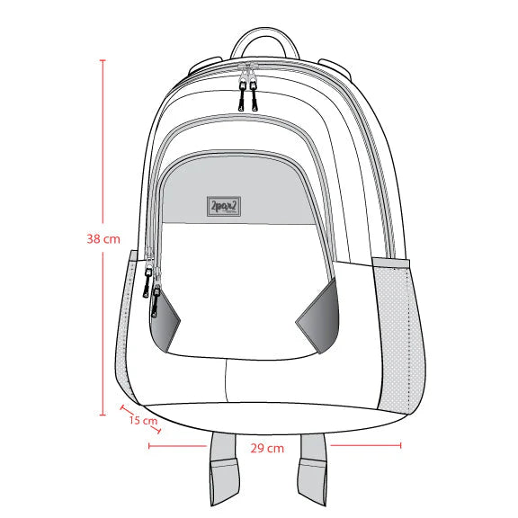 Sac à dos imprimé dinos minimalistes Deux par Deux Mlle et Coco